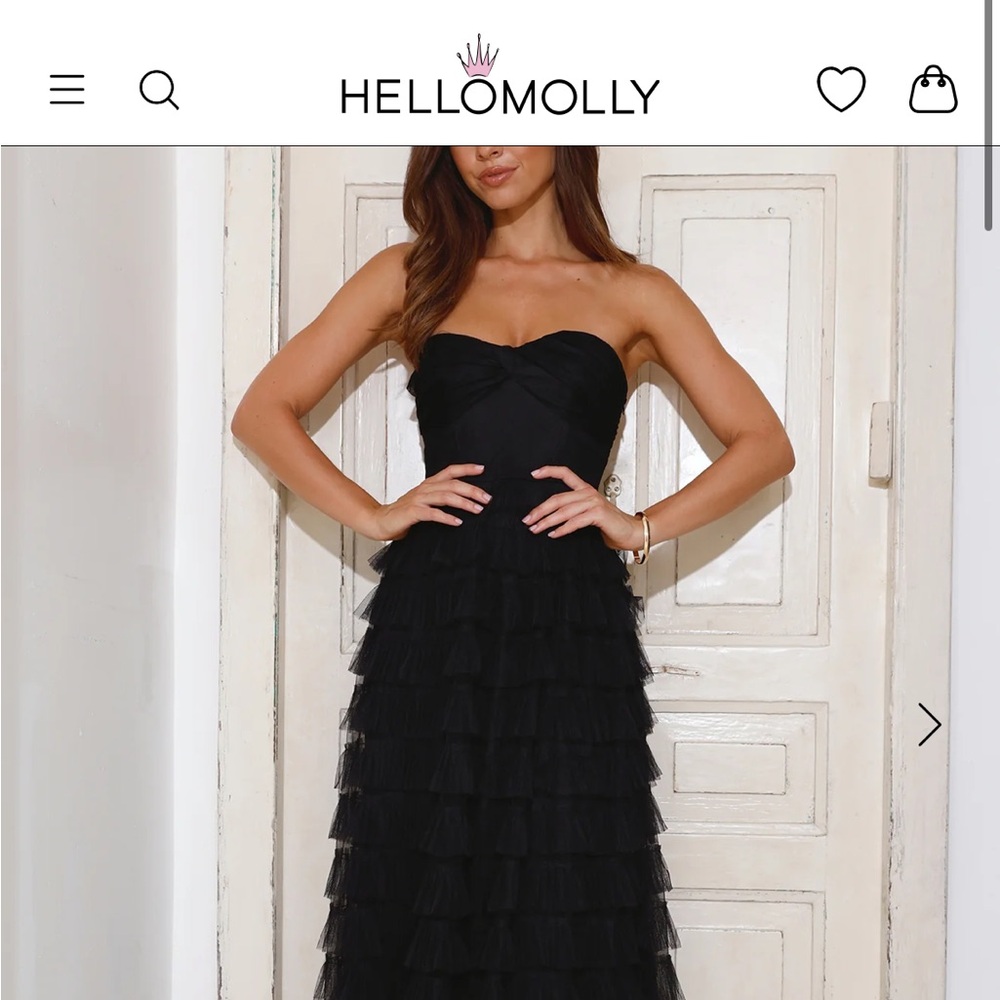 Lovers In Paris Strapless Tulle Maxi Dress - Large